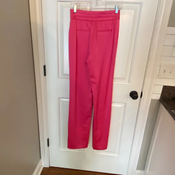 New! Alice + Olivia Jody High Waisted Front Slit Pant Candy Color 33567 - Picture 8 of 16